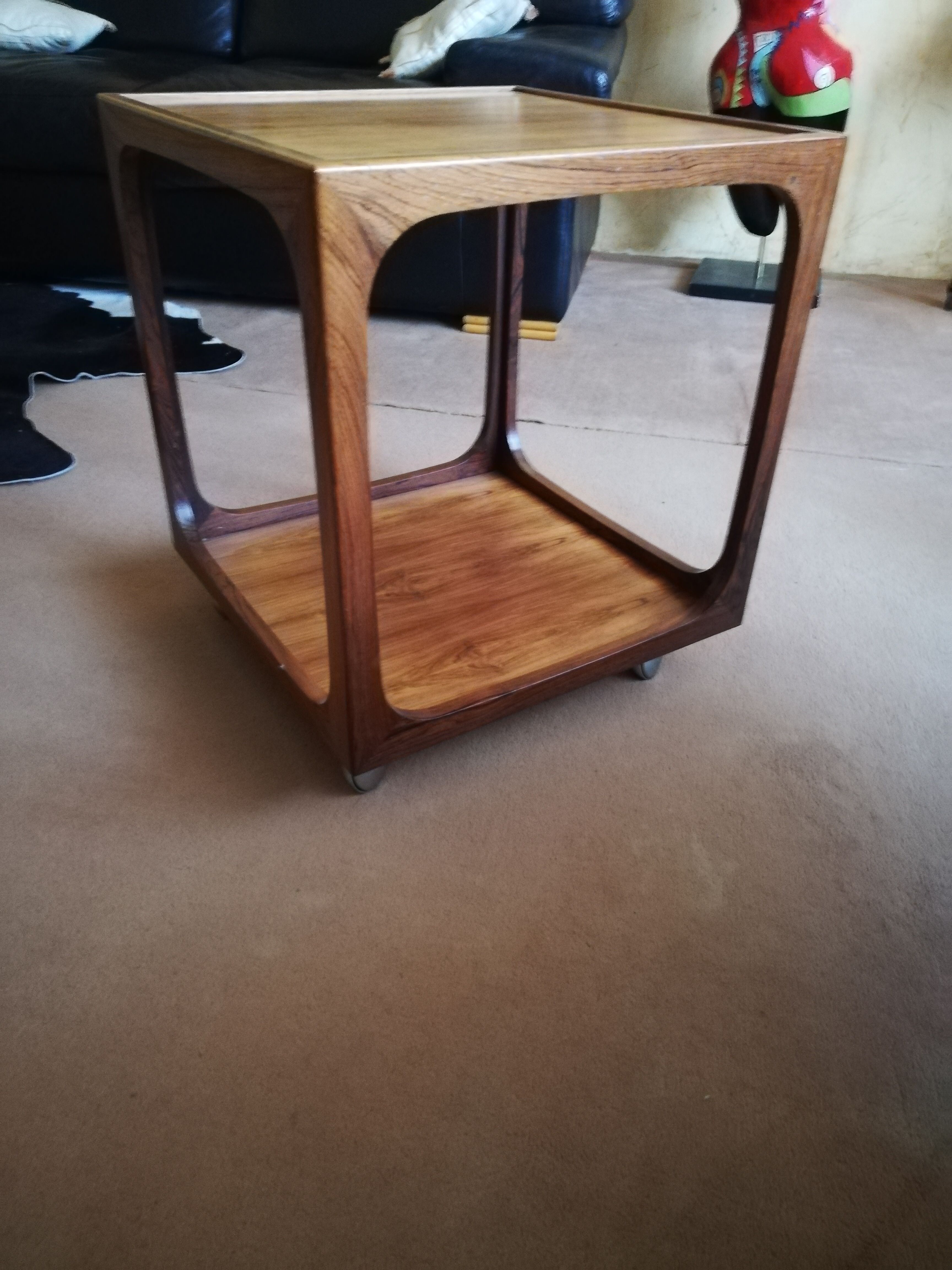 Scandinavian rosewood coffee table