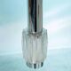 Vintage chrome and glass suspension, space age cascade lamp.