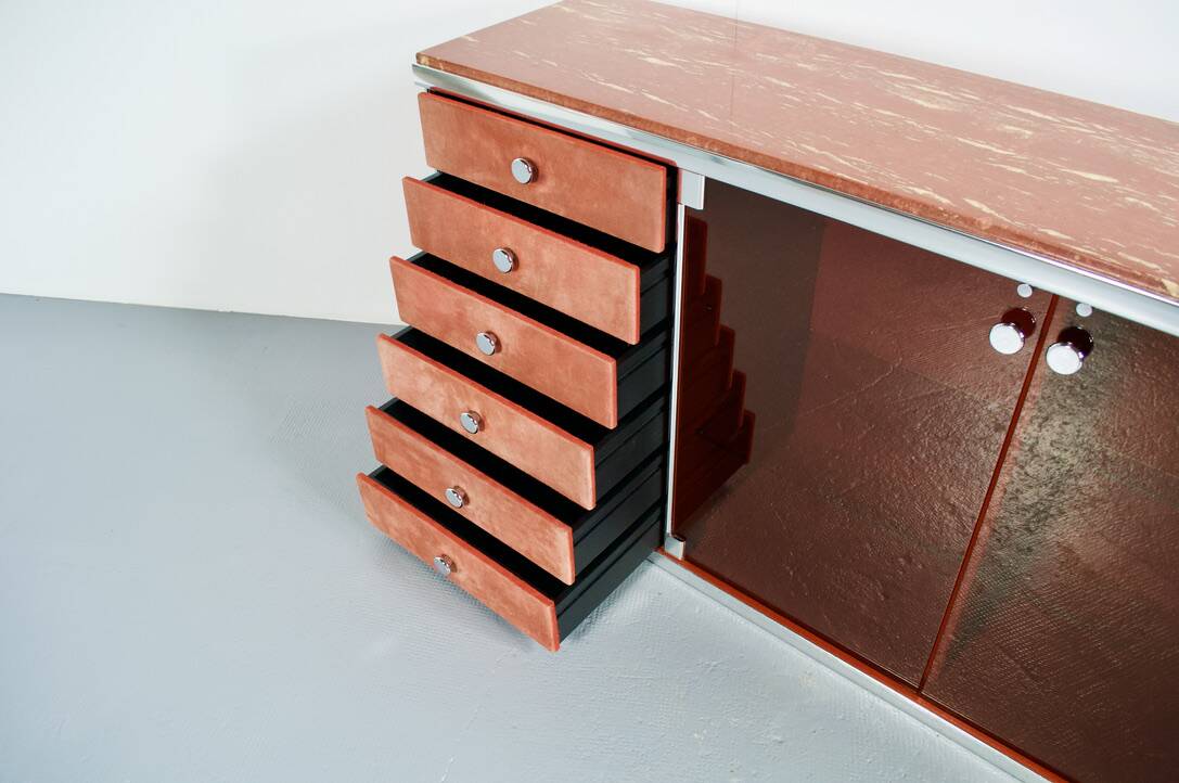 Sideboard by Guido Faleschini, 1970s, Mariani Italia publisher
