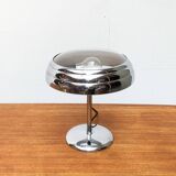 Art Deco table lamp in chrome and glass