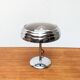 Art Deco table lamp in chrome and glass
