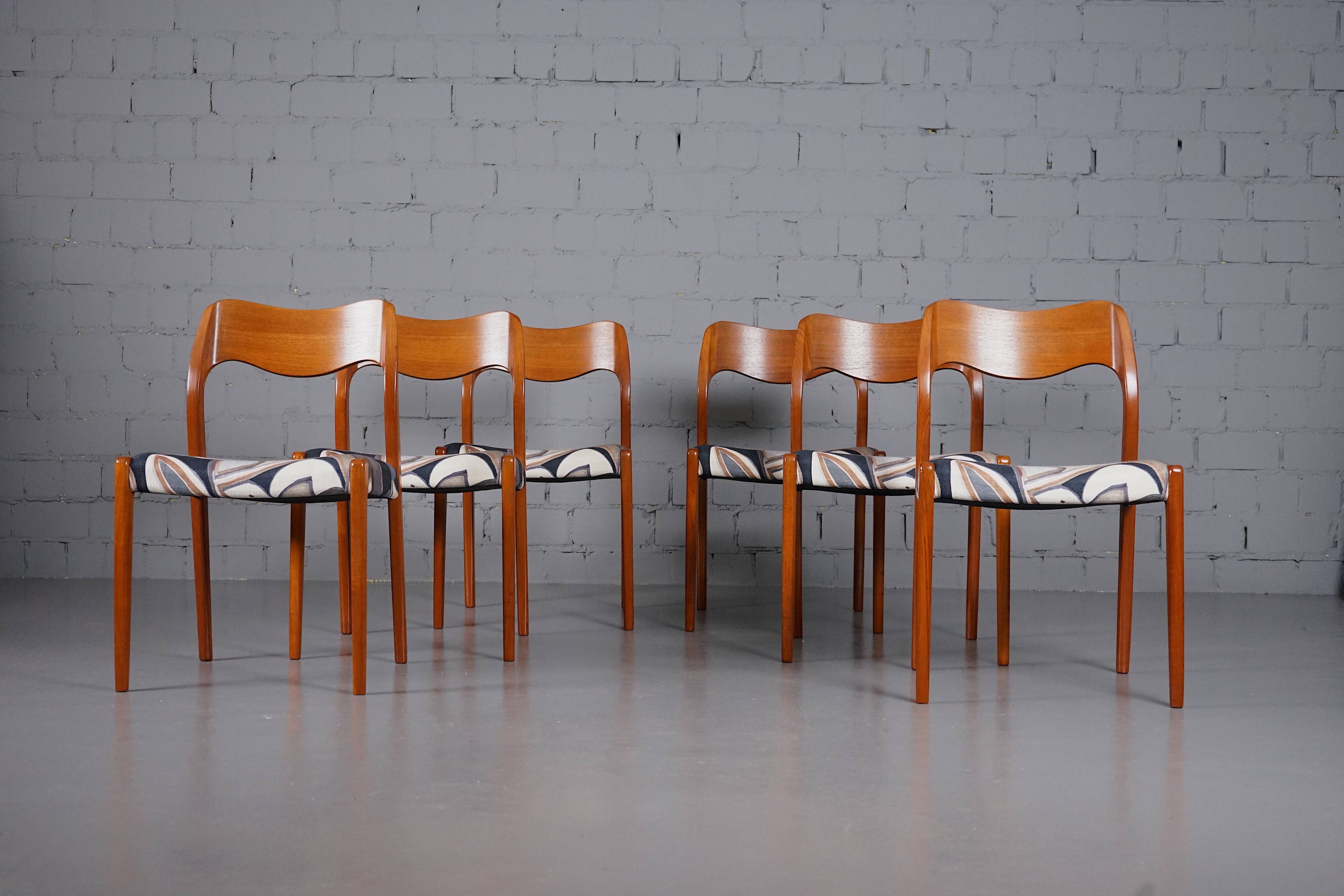 Teak chair model 71 by Niels Otto Möller for JL Möllers