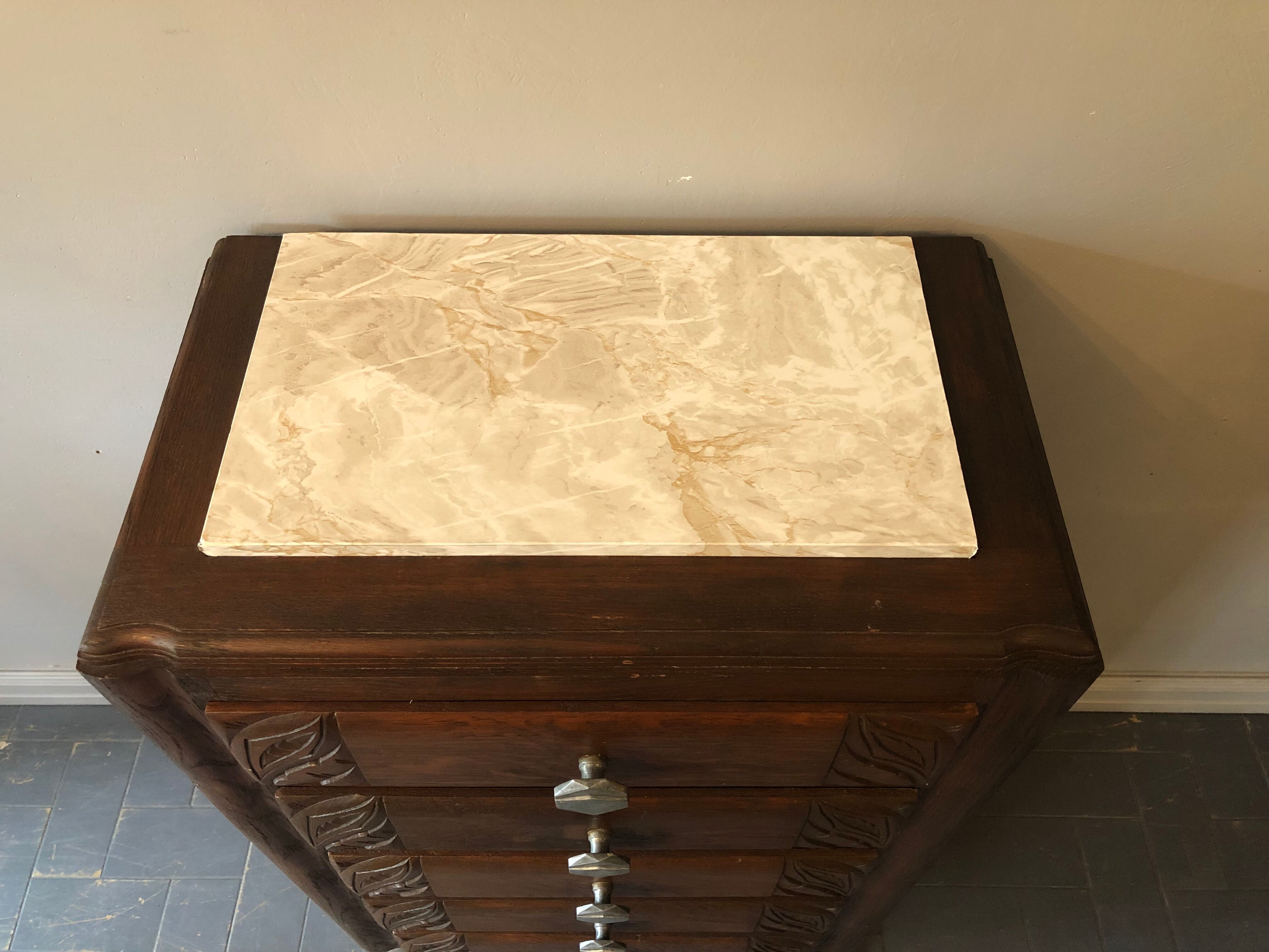 Art Deco rag chest of drawers