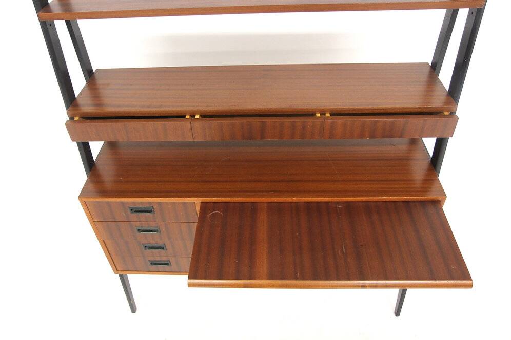 Scandinavian mahogany secretary desk, Sweden, 1950