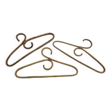 Set of 3 rattan wicker hangers