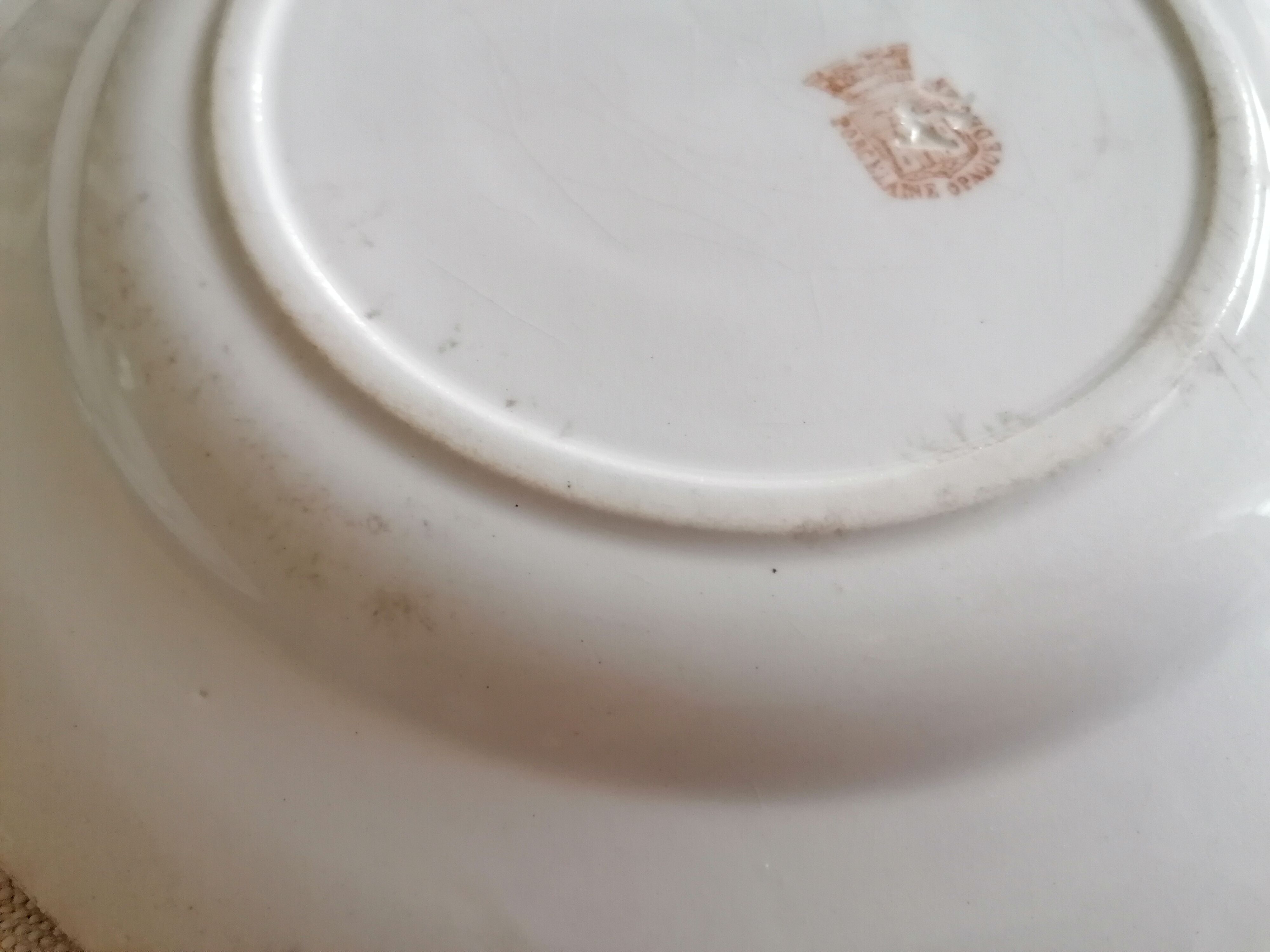 Lot of 6 flat plates in Gien earthenware