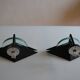 Pair of postmodernist wall sconces, 1980