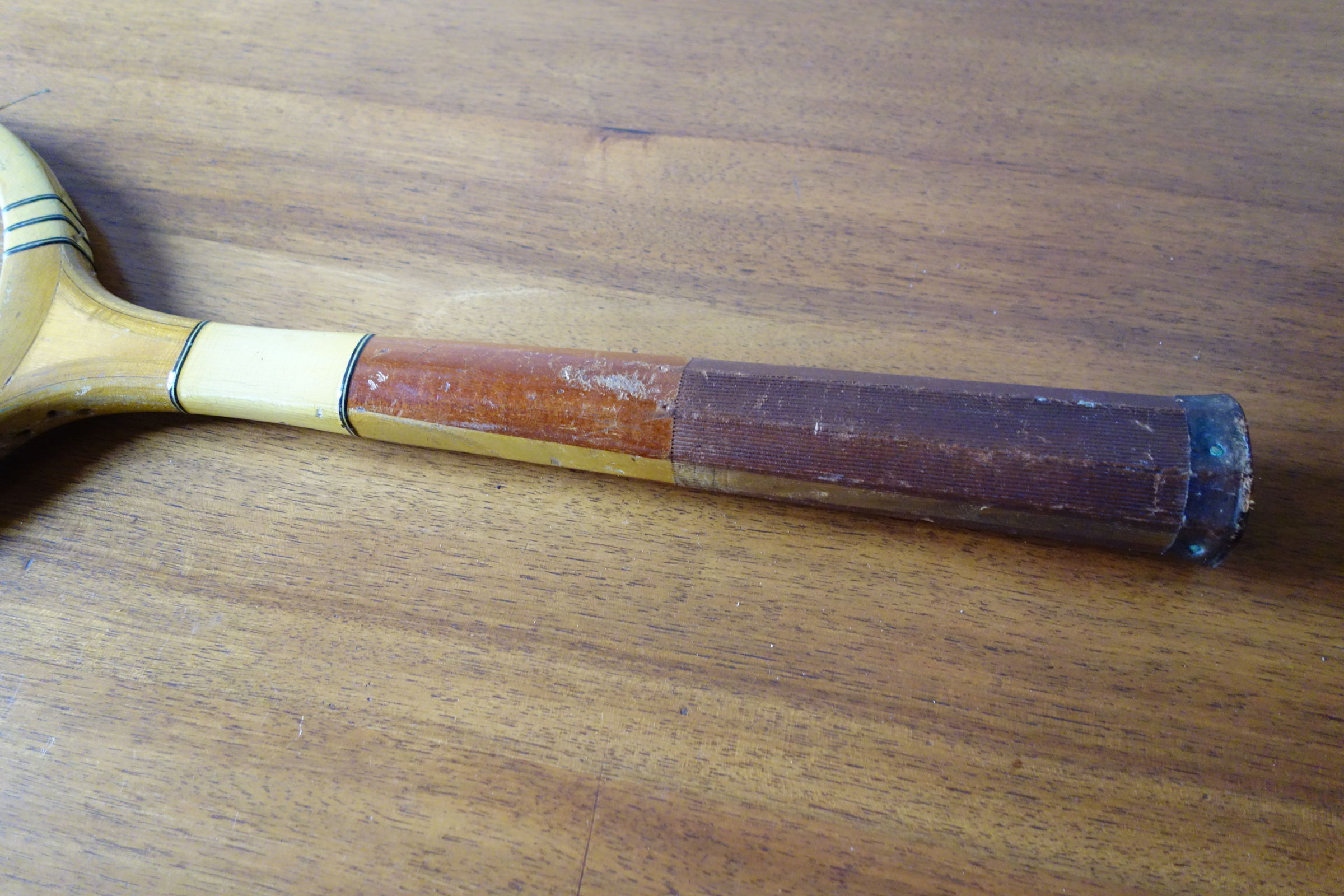 Racket tennnis wood 1910-1920