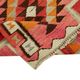 Turkish Handwoven Vintage Herki Kilim 98 cm x 322 cm