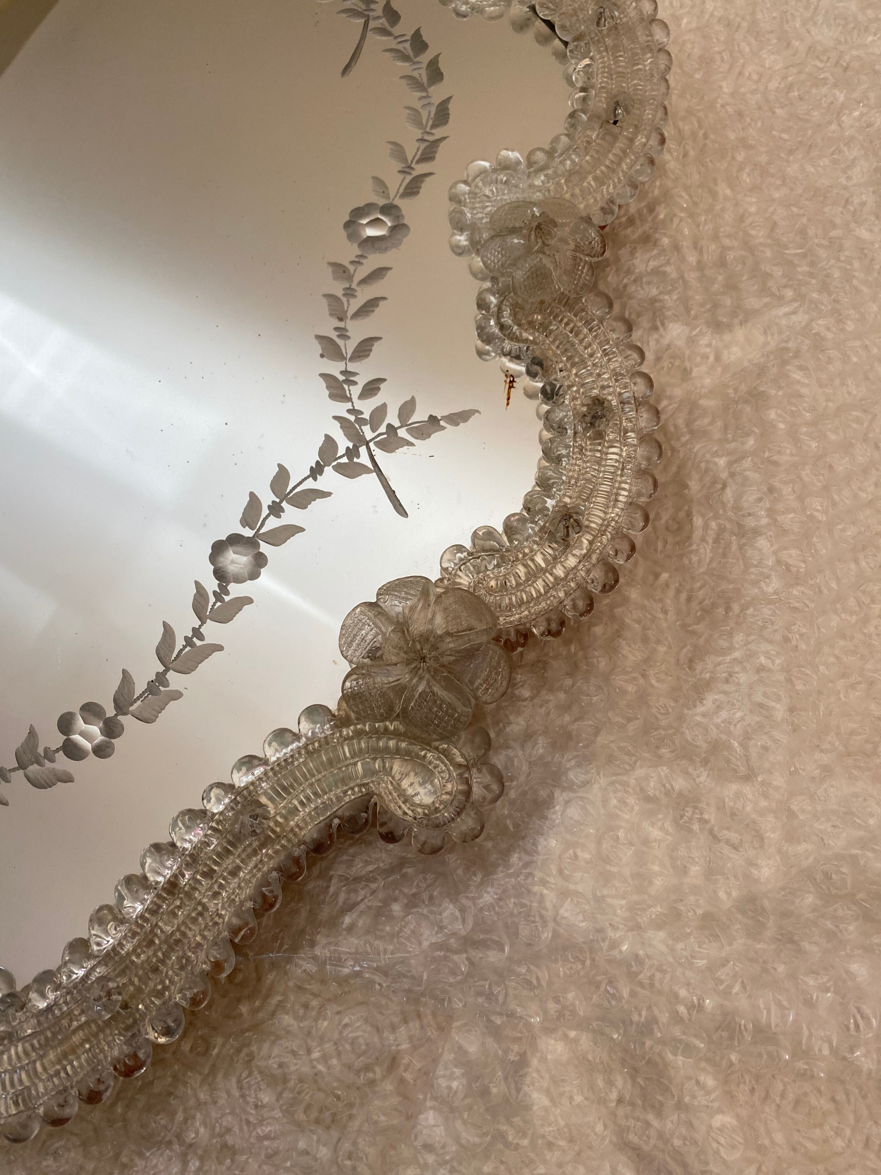 Old venetian murano mirror