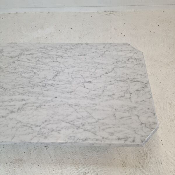 Table basse en marbre italien, années 1980