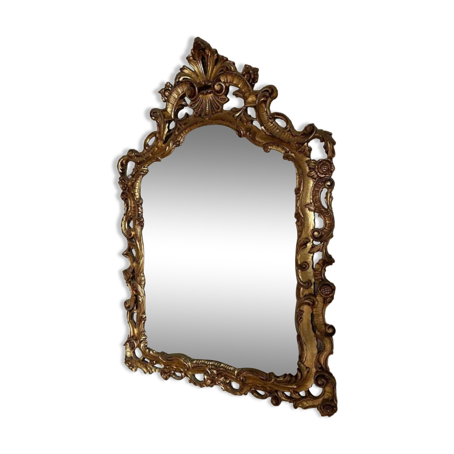 Miroir doré Louis XV