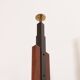 Italian floor to ceiling wall unit or room divider in teak, 1960s
