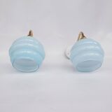 Swan neck and cloud glass wall lights