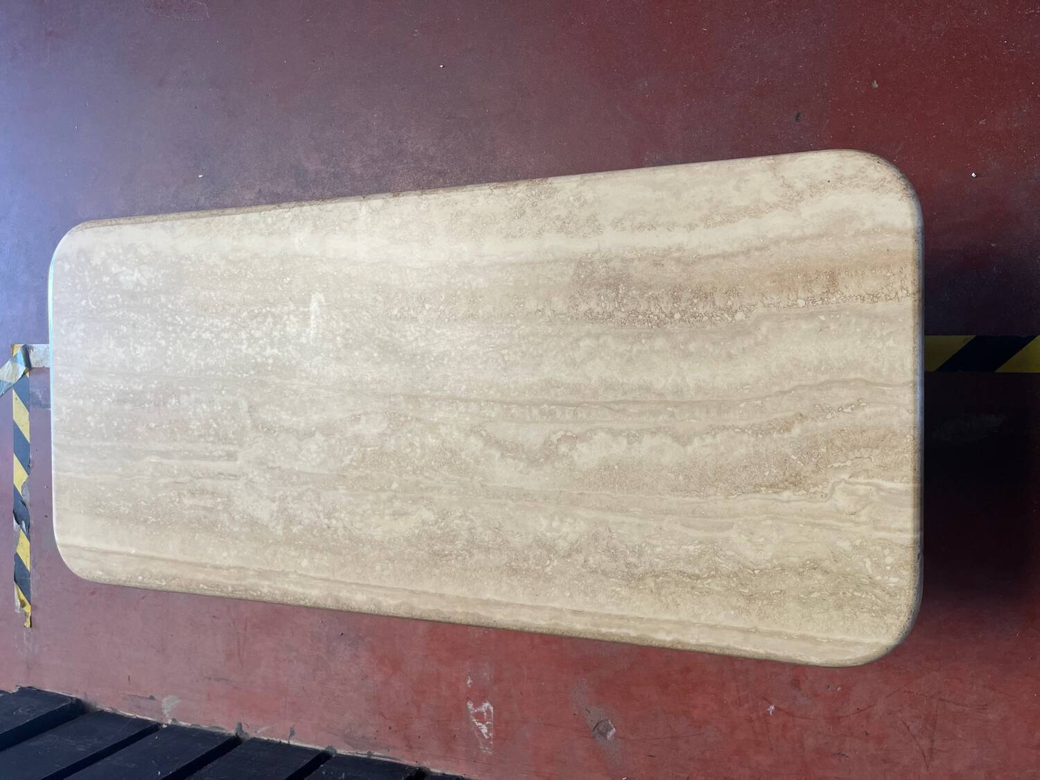 Travertine coffee table