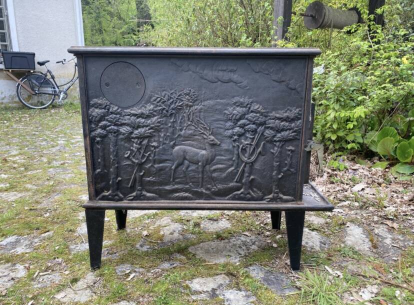 Antique cast iron stove