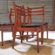 Set of 4 french chairs in scandinavian style year 60