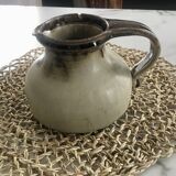 Vintage matte glaze stoneware pitcher
