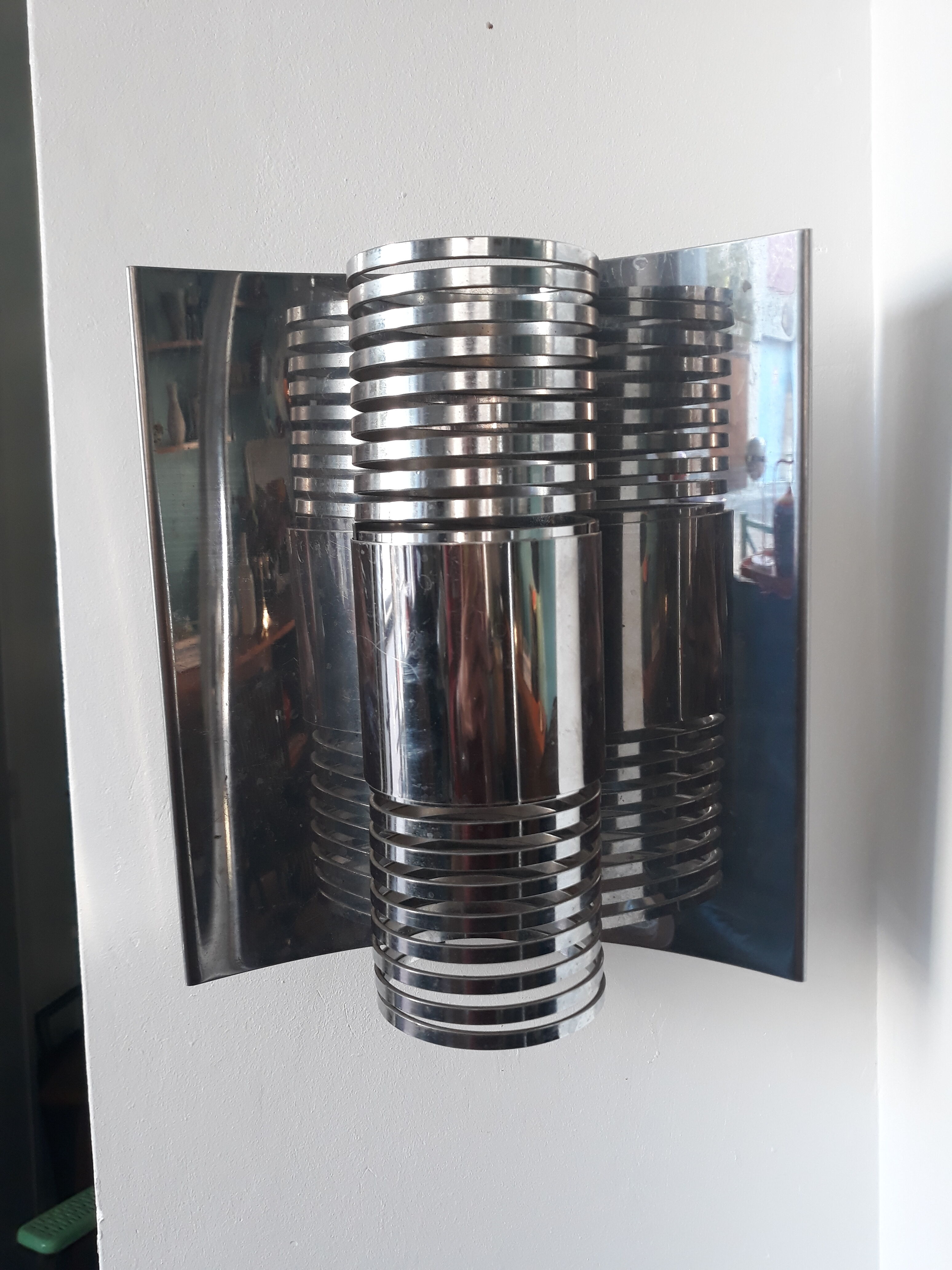 Large spring Wall lamp years 70