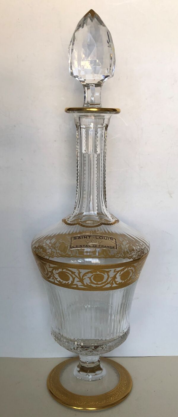 Carafe en cristal de Saint Louis modèle Thistle