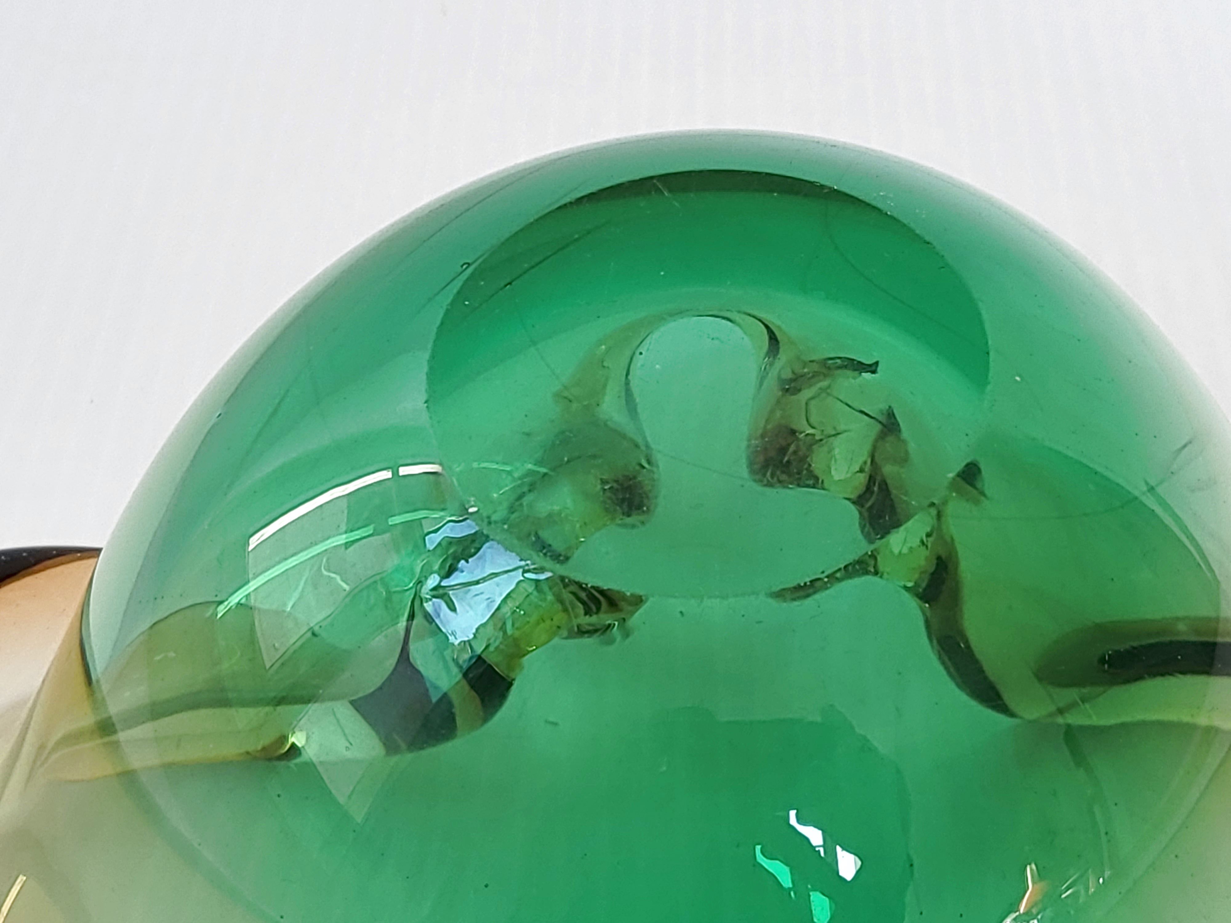 Vintage murano glass pouch tray 1960