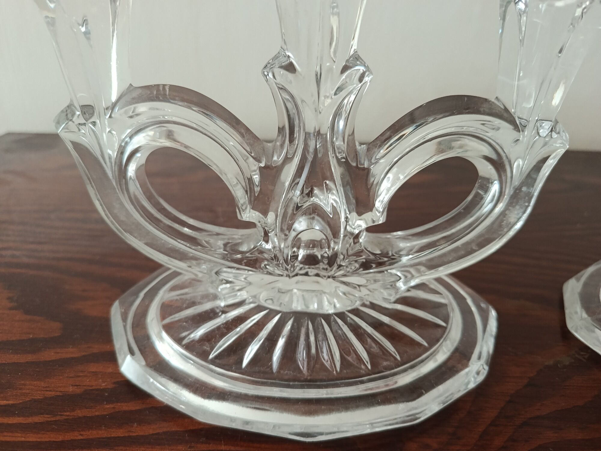 paire de bougeoir cristal de beyer