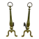 Pair of Neo-classical andirons, in solid bronze, 1920s-1930s.