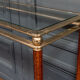Console Lancel 4 feet 1 tray marbled columns gilded metal