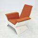 Fauteuil vintage orange Space Age très unique
