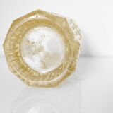 Yellow glass vase by Josef Hoffman for Moser