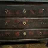 Chinese lacquer chest of drawers decorated with dragon late 19th century