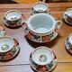 Cocema tea service fès morocco, imari decoration, 13 pieces – 1960s