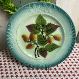 Old strawberry dessert plate