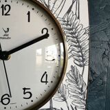 Vintage silent wall clock "Jaz Spring"