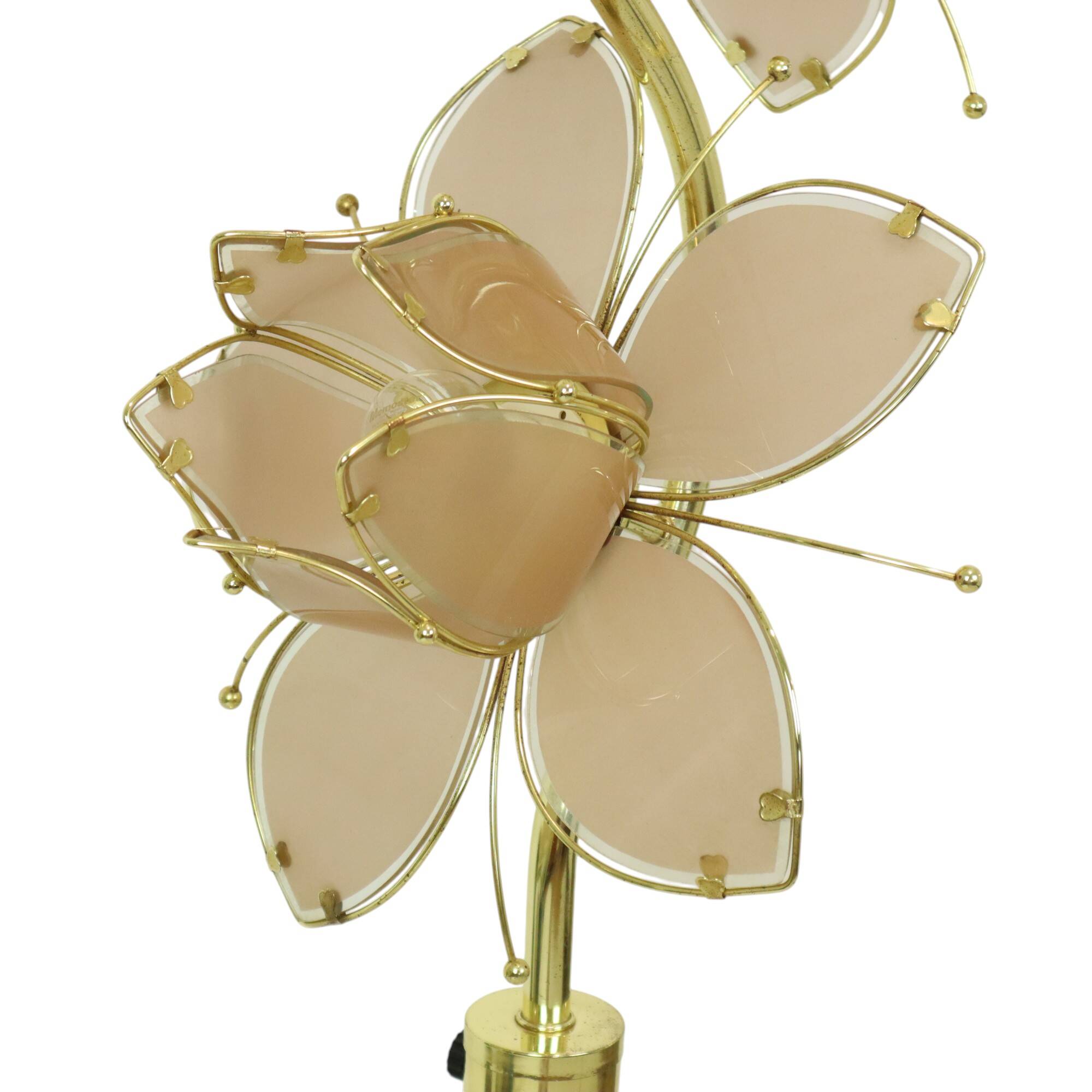 Italian Lotus Lamp XL Floor Lamp Hollywood Regency 190cm
