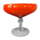 Vase / verre de style Murano vintage rouge