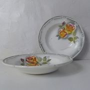 Digoin sarreguemines 2 hollow plates odile
