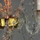 Liège chandelier in Louis XV style made of glass and crystal, circa 1900.
