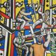 Fernand leger: the builders at the palm tree, signed lithograph