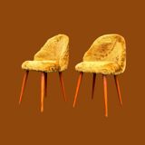 Two vintage chairs and Pelfran trunk stool