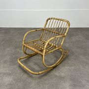 Rocking chair rotin enfant