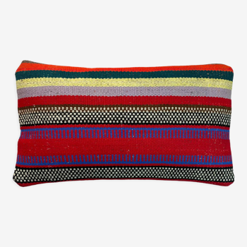 Housse de coussin kilim turc vintage 30x50cm