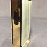 Collector Table Lighter SAROME Vintage Electric Gold Metal & Alabaster Chic