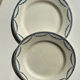 2 assiettes terre de fer Modèle Vincennes manufacture Salins