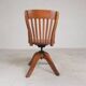 Oak office chair, workshop chair, adjustable height, 1930s