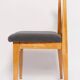 Mid-Century beech wood chair with grey boucle fabric, M. Zielinski, Europe, 1960.