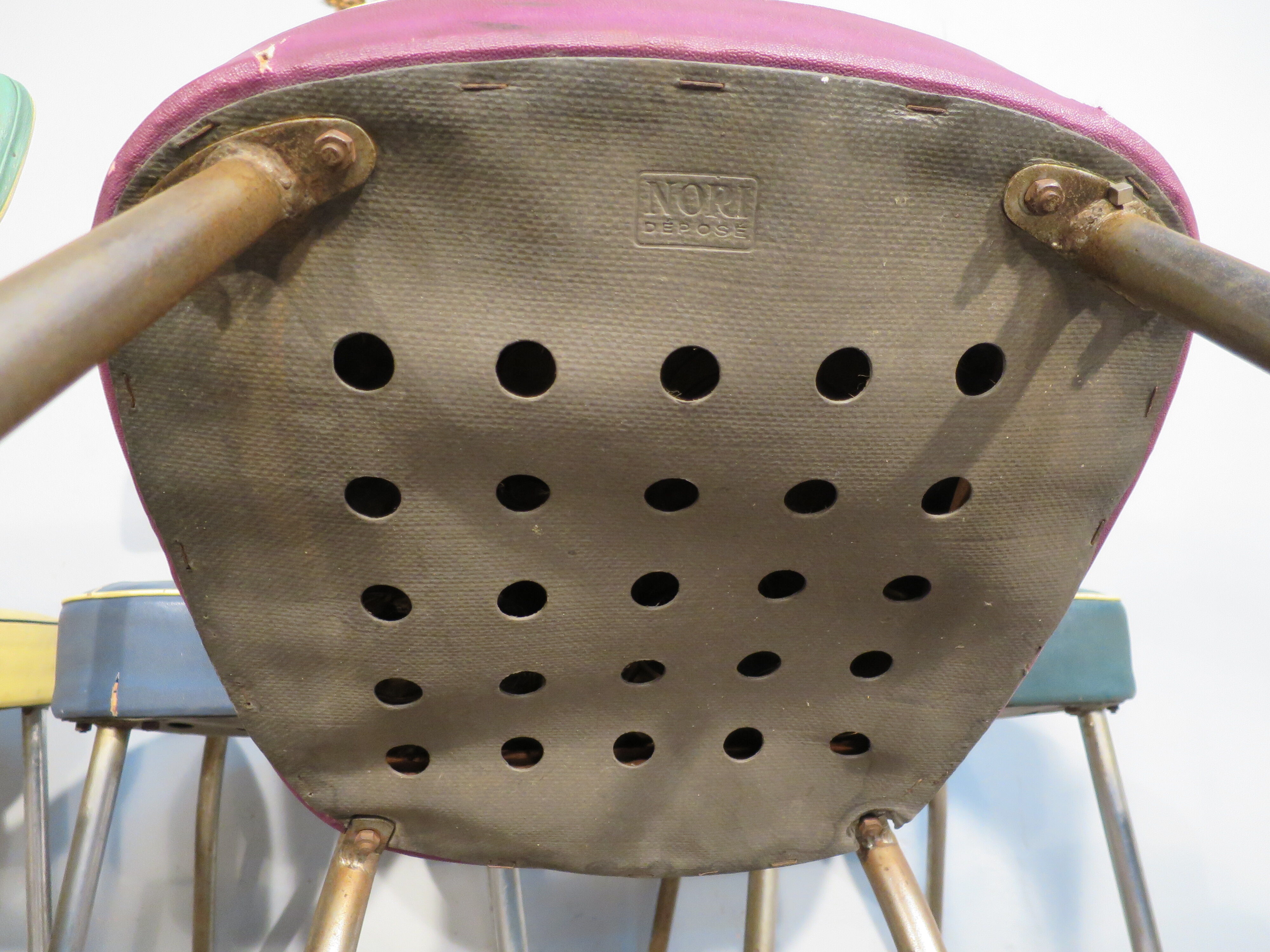 Set of 6 industrial chairs "Nori"