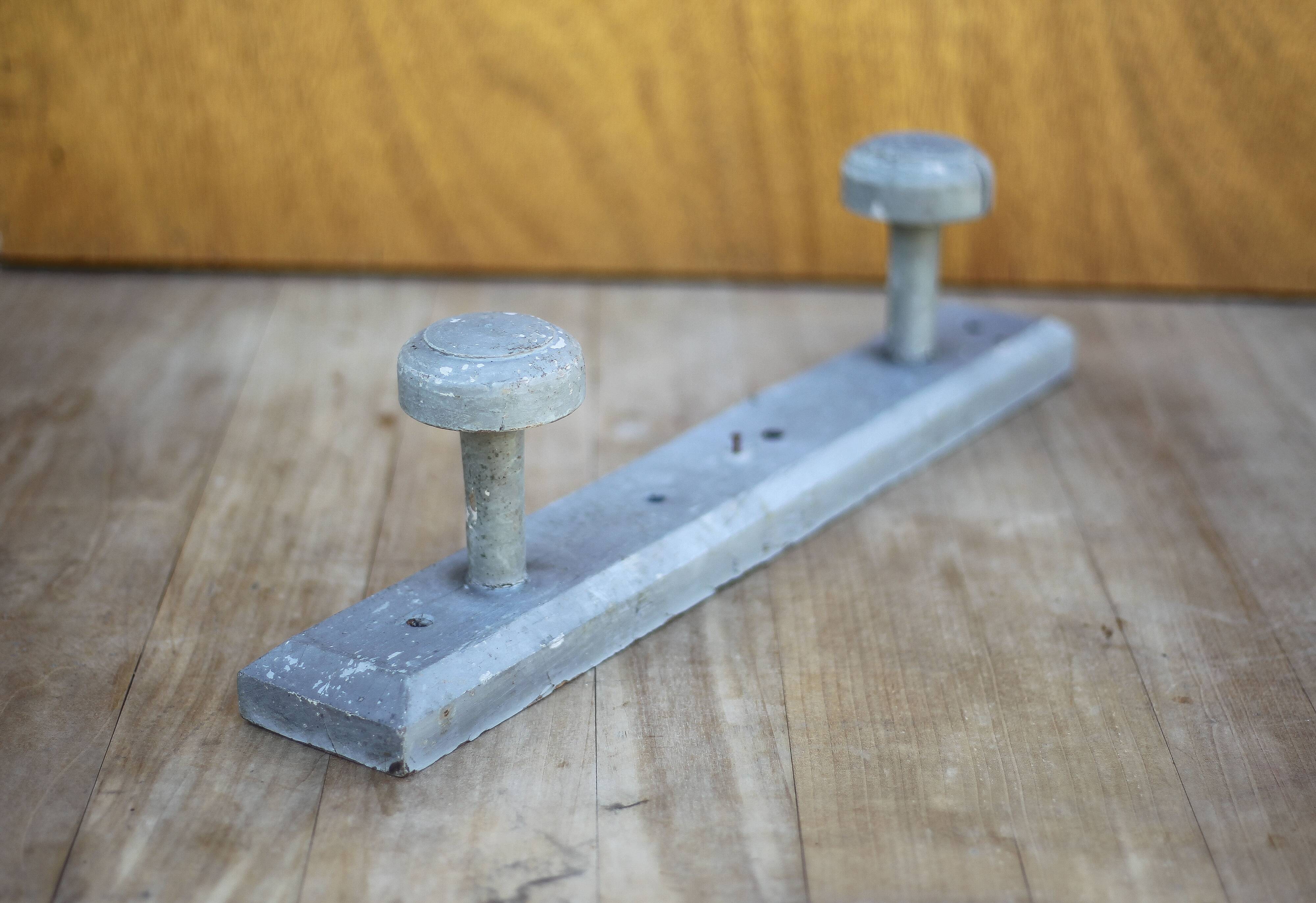 Porte-manteau mural vintage, porte-manteau bois, patères bois