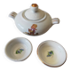 Vintage dinner set: soup tureen and two small plates