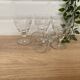Set of 4 wine glasses on short stem
